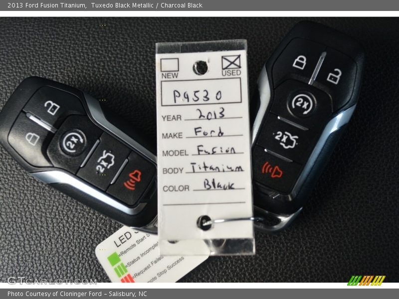 Tuxedo Black Metallic / Charcoal Black 2013 Ford Fusion Titanium