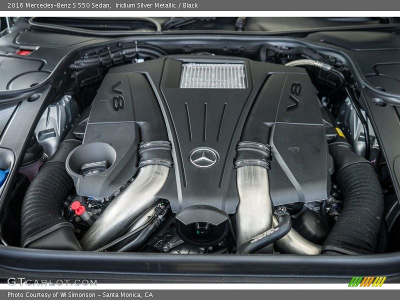 Iridium Silver Metallic / Black 2016 Mercedes-Benz S 550 Sedan