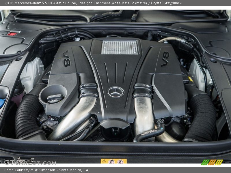  2016 S 550 4Matic Coupe Engine - 4.7 Liter biturbo DI DOHC 32-Valve VVT V8
