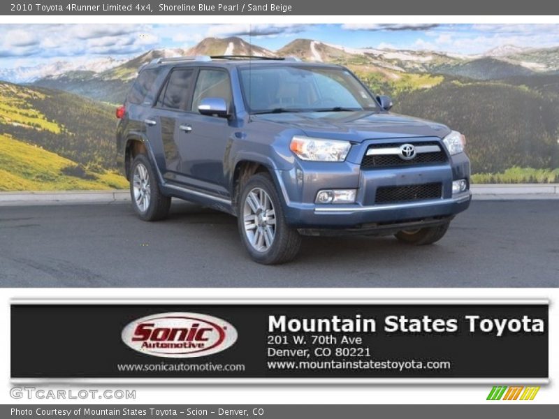 Shoreline Blue Pearl / Sand Beige 2010 Toyota 4Runner Limited 4x4