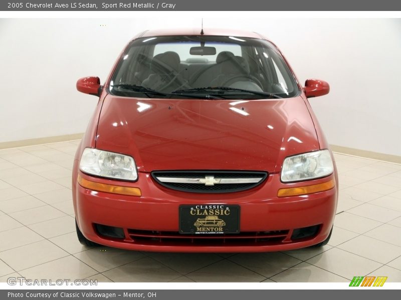 Sport Red Metallic / Gray 2005 Chevrolet Aveo LS Sedan