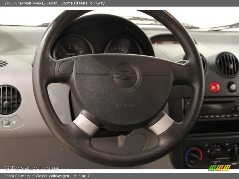 Sport Red Metallic / Gray 2005 Chevrolet Aveo LS Sedan