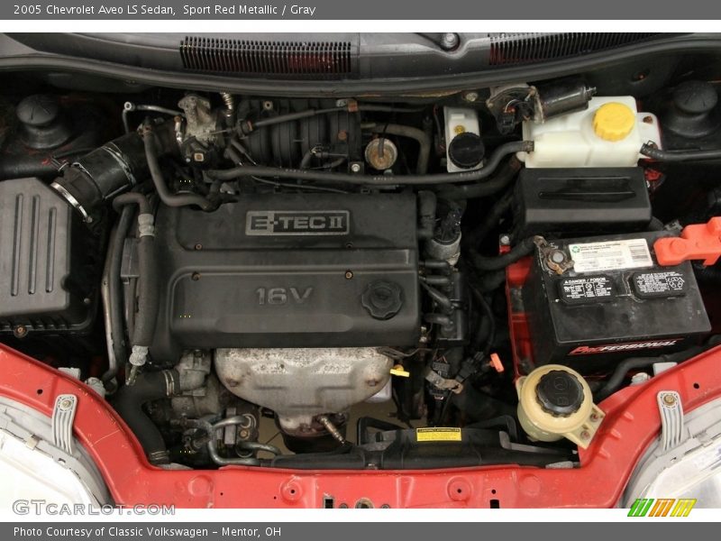  2005 Aveo LS Sedan Engine - 1.6L DOHC 16V 4 Cylinder