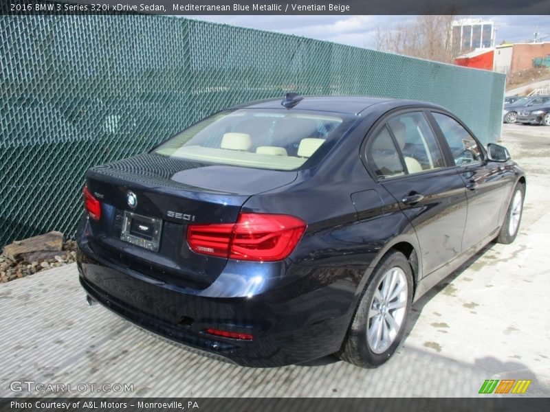 Mediterranean Blue Metallic / Venetian Beige 2016 BMW 3 Series 320i xDrive Sedan