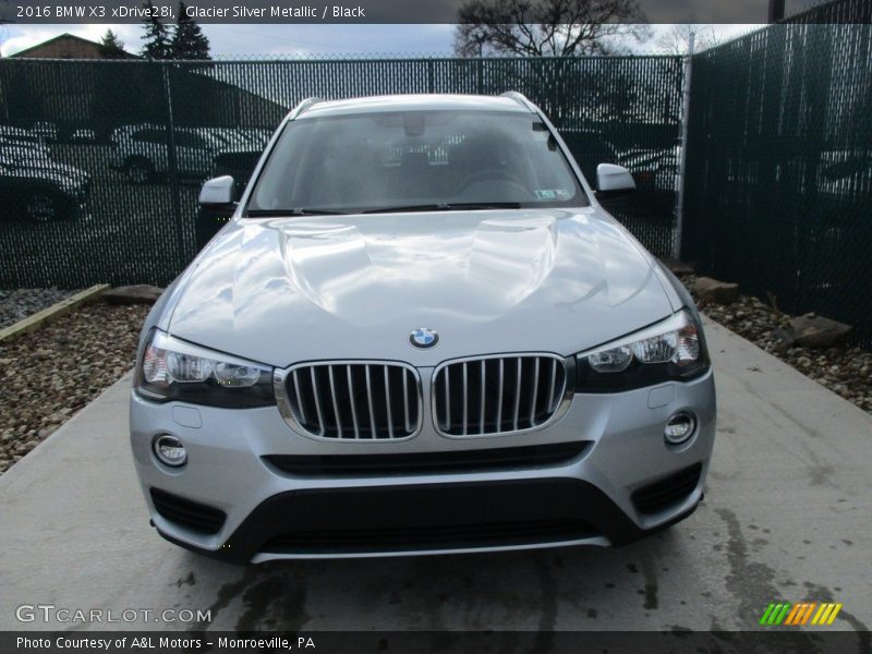 Glacier Silver Metallic / Black 2016 BMW X3 xDrive28i