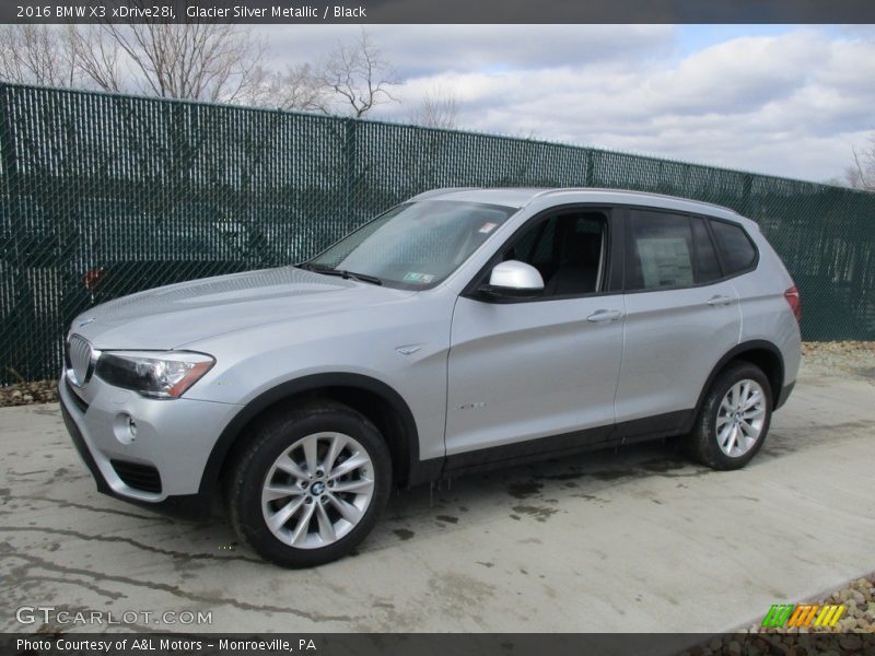 Glacier Silver Metallic / Black 2016 BMW X3 xDrive28i
