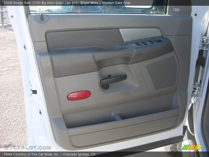 Bright White / Medium Slate Gray 2008 Dodge Ram 2500 Big Horn Quad Cab 4x4