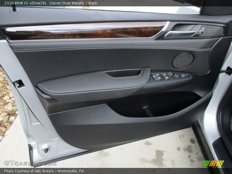 Glacier Silver Metallic / Black 2016 BMW X3 xDrive28i