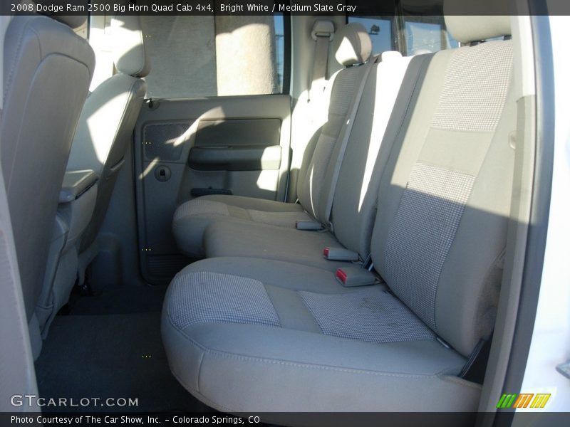 Bright White / Medium Slate Gray 2008 Dodge Ram 2500 Big Horn Quad Cab 4x4