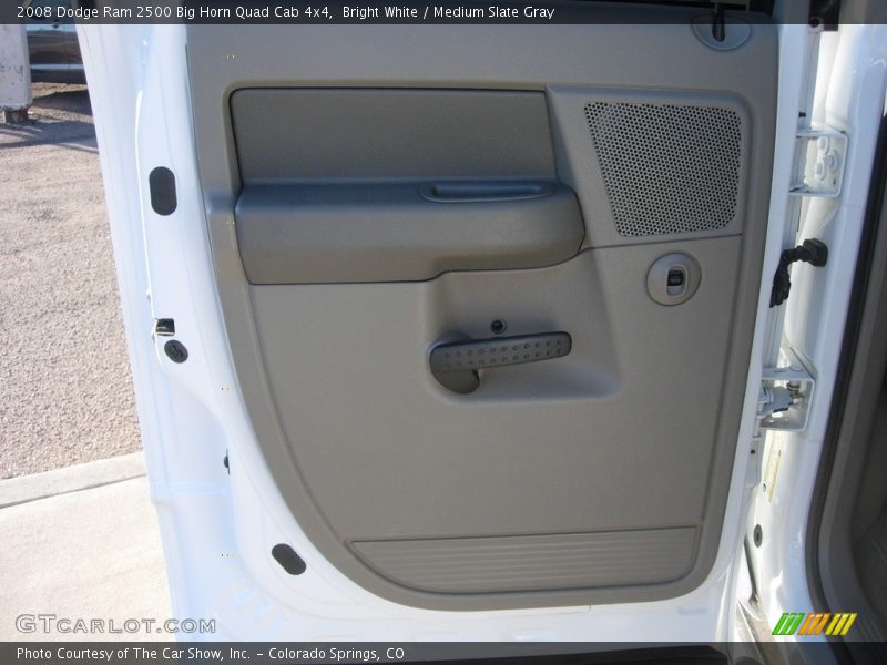 Bright White / Medium Slate Gray 2008 Dodge Ram 2500 Big Horn Quad Cab 4x4