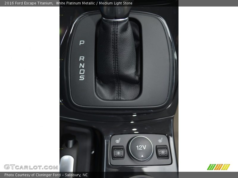 White Platinum Metallic / Medium Light Stone 2016 Ford Escape Titanium
