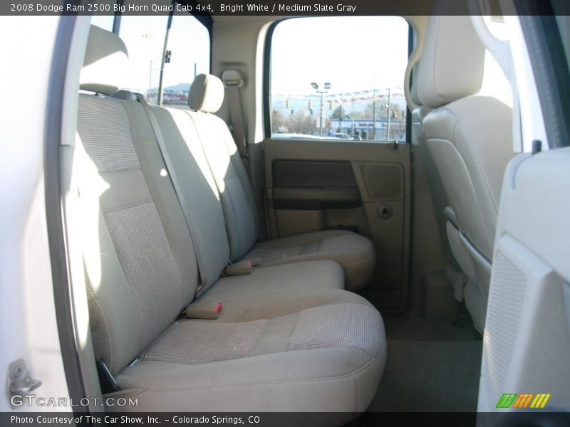 Bright White / Medium Slate Gray 2008 Dodge Ram 2500 Big Horn Quad Cab 4x4
