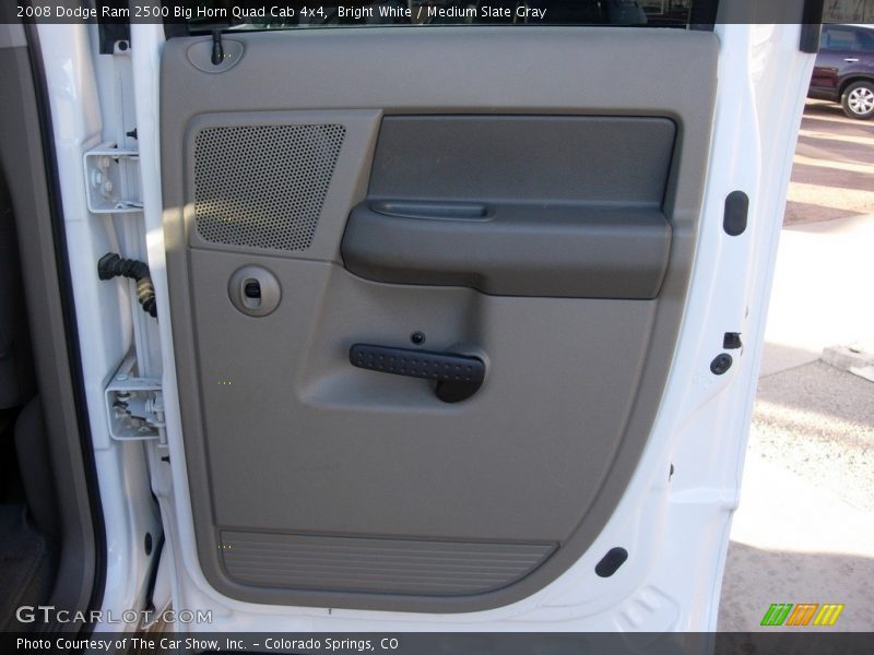 Bright White / Medium Slate Gray 2008 Dodge Ram 2500 Big Horn Quad Cab 4x4