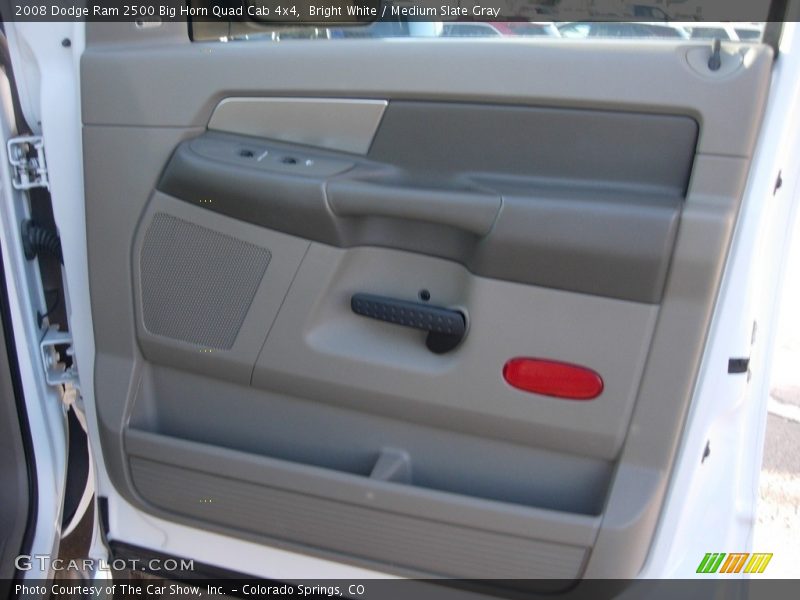Bright White / Medium Slate Gray 2008 Dodge Ram 2500 Big Horn Quad Cab 4x4