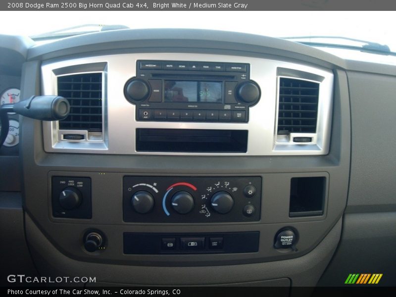 Bright White / Medium Slate Gray 2008 Dodge Ram 2500 Big Horn Quad Cab 4x4