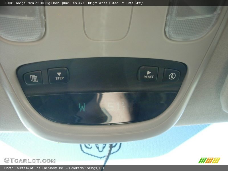 Bright White / Medium Slate Gray 2008 Dodge Ram 2500 Big Horn Quad Cab 4x4