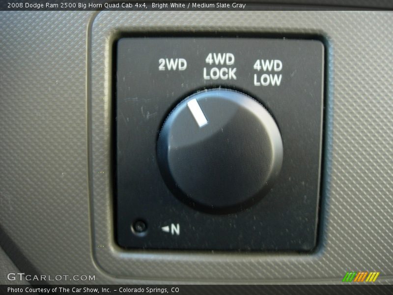 Bright White / Medium Slate Gray 2008 Dodge Ram 2500 Big Horn Quad Cab 4x4