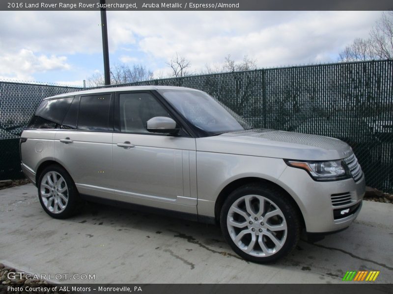 Aruba Metallic / Espresso/Almond 2016 Land Rover Range Rover Supercharged