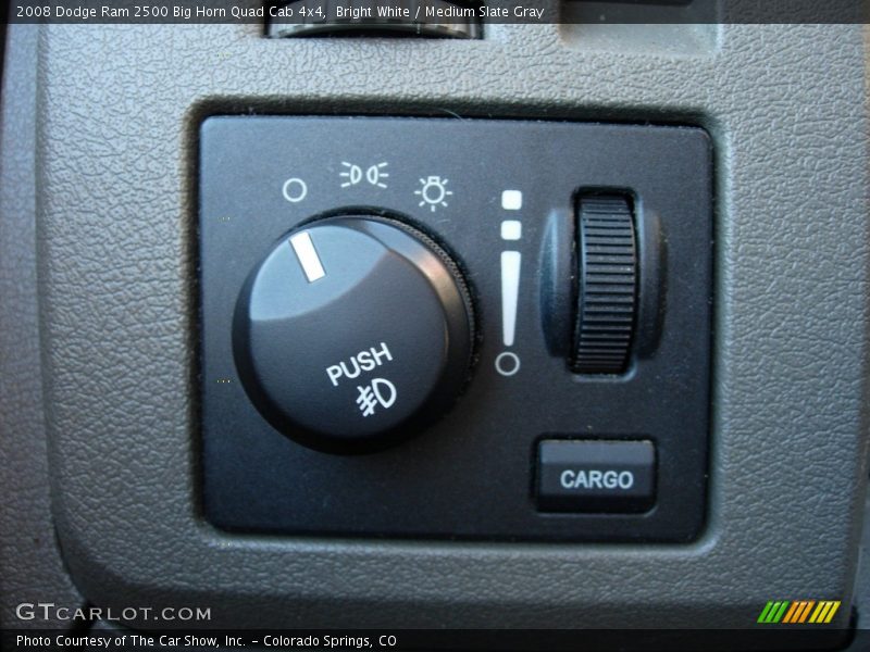 Bright White / Medium Slate Gray 2008 Dodge Ram 2500 Big Horn Quad Cab 4x4
