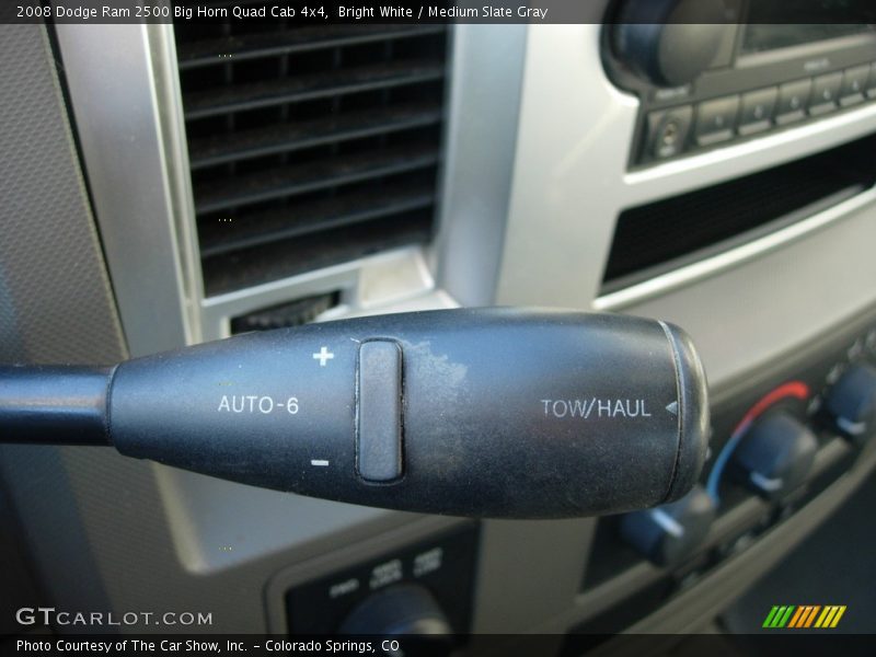 Bright White / Medium Slate Gray 2008 Dodge Ram 2500 Big Horn Quad Cab 4x4