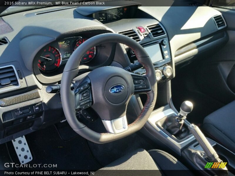 WR Blue Pearl / Carbon Black 2016 Subaru WRX Premium