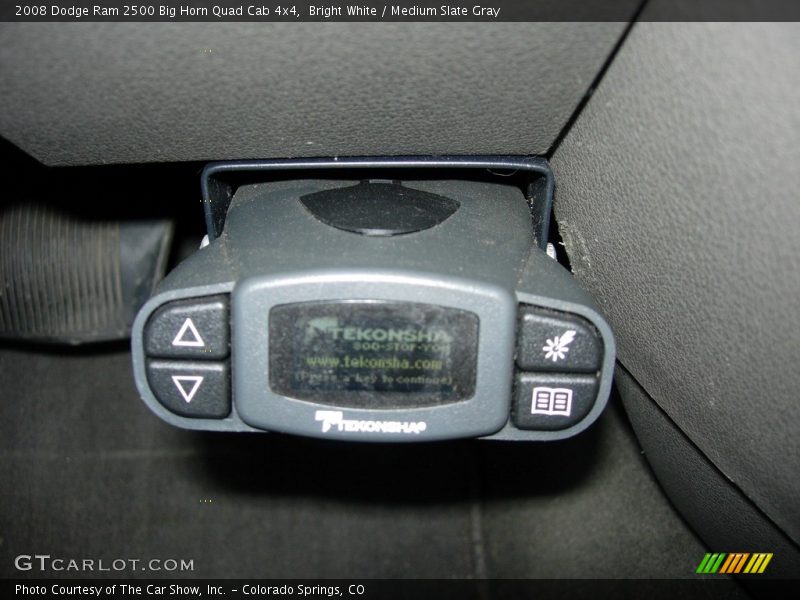 Bright White / Medium Slate Gray 2008 Dodge Ram 2500 Big Horn Quad Cab 4x4