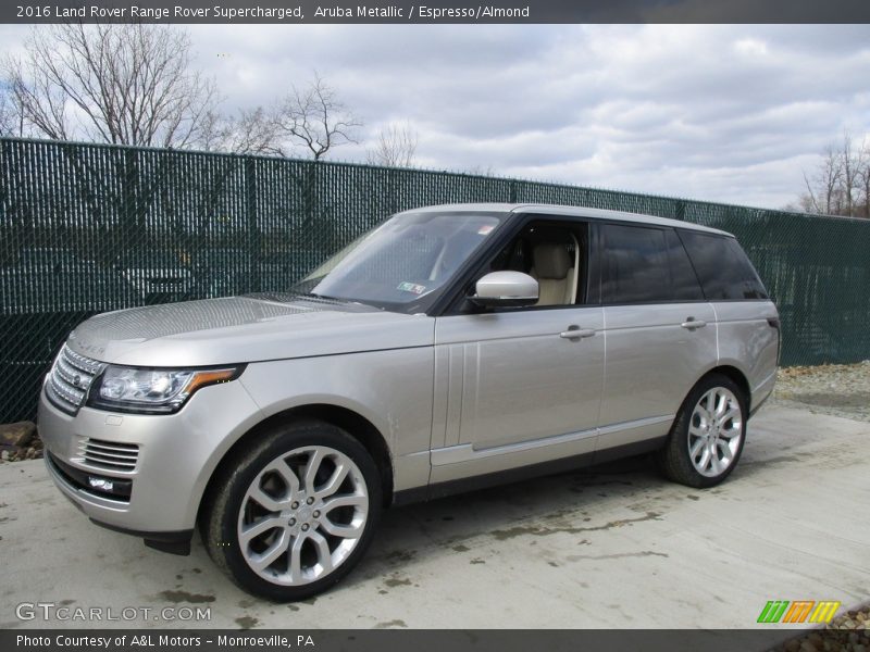 Aruba Metallic / Espresso/Almond 2016 Land Rover Range Rover Supercharged