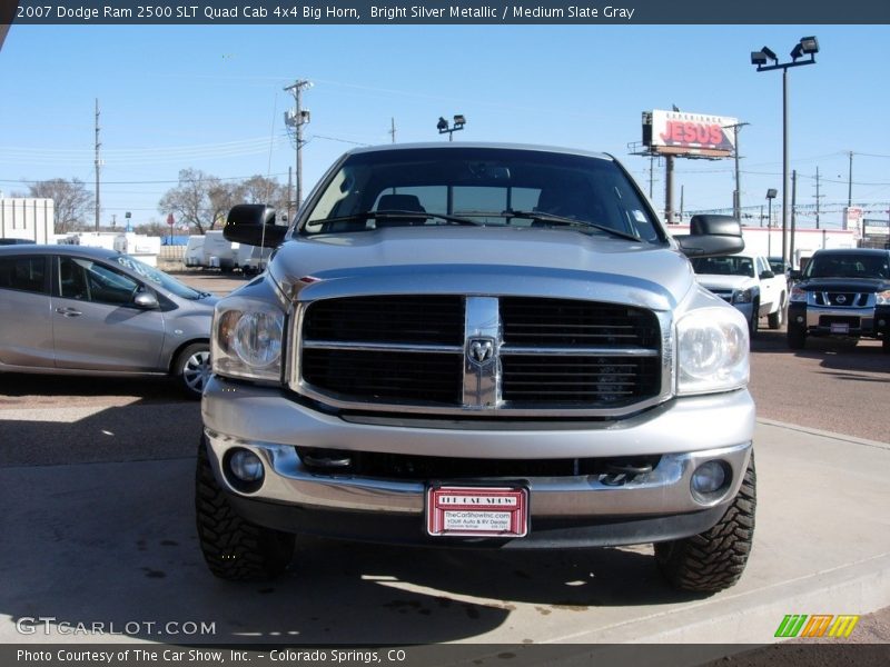Bright Silver Metallic / Medium Slate Gray 2007 Dodge Ram 2500 SLT Quad Cab 4x4 Big Horn
