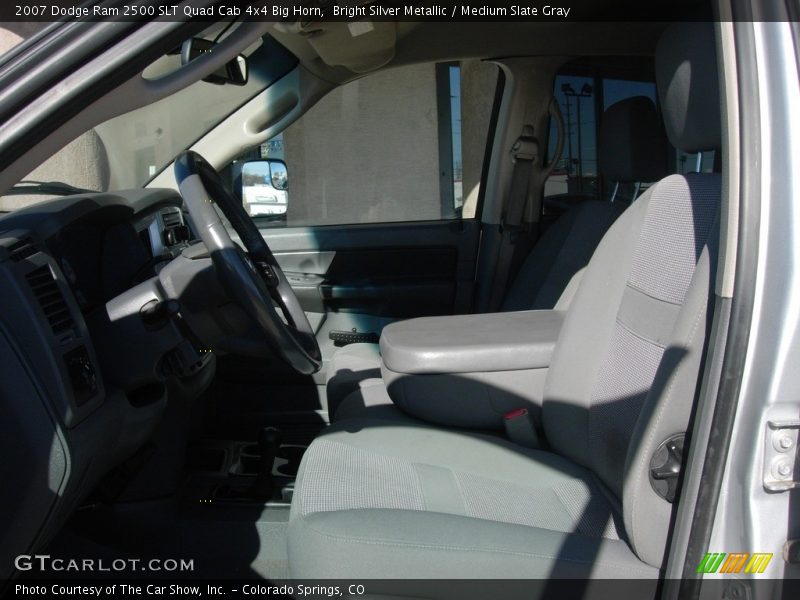 Bright Silver Metallic / Medium Slate Gray 2007 Dodge Ram 2500 SLT Quad Cab 4x4 Big Horn