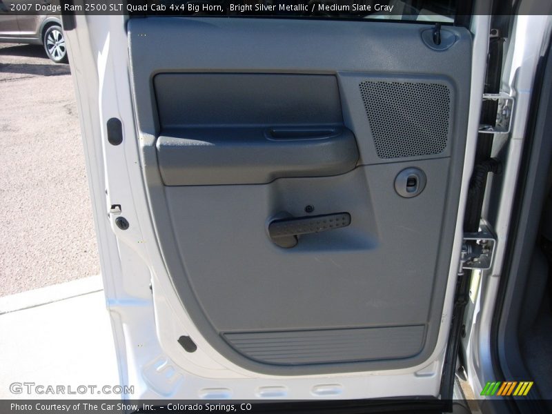 Bright Silver Metallic / Medium Slate Gray 2007 Dodge Ram 2500 SLT Quad Cab 4x4 Big Horn