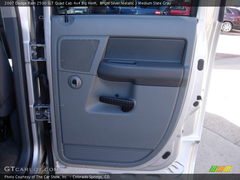 Bright Silver Metallic / Medium Slate Gray 2007 Dodge Ram 2500 SLT Quad Cab 4x4 Big Horn