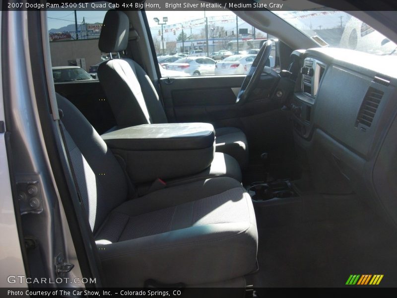 Bright Silver Metallic / Medium Slate Gray 2007 Dodge Ram 2500 SLT Quad Cab 4x4 Big Horn