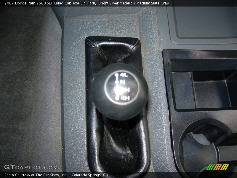 Bright Silver Metallic / Medium Slate Gray 2007 Dodge Ram 2500 SLT Quad Cab 4x4 Big Horn