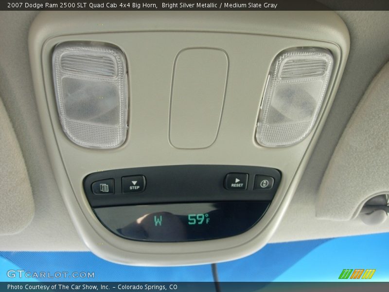 Bright Silver Metallic / Medium Slate Gray 2007 Dodge Ram 2500 SLT Quad Cab 4x4 Big Horn