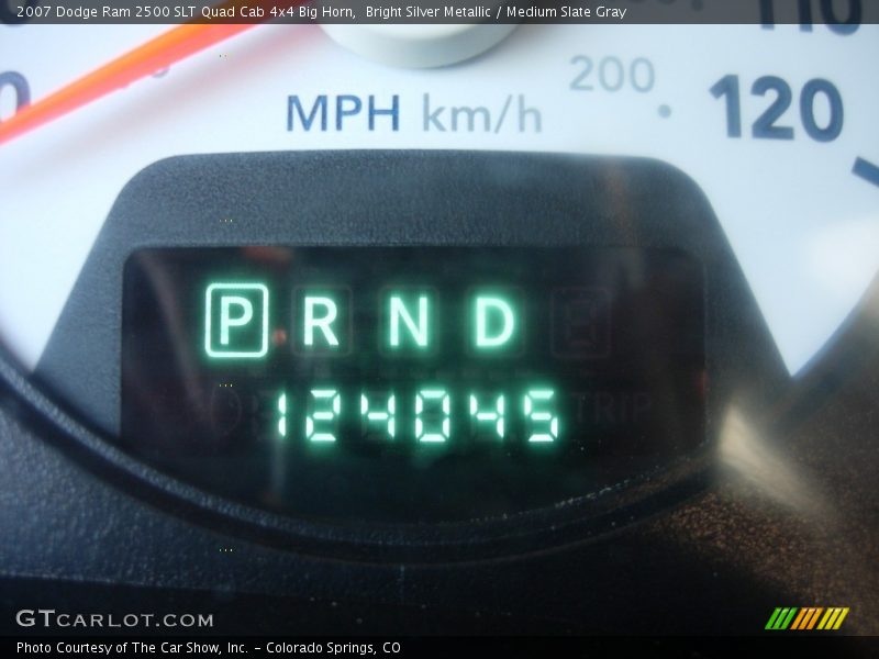 Bright Silver Metallic / Medium Slate Gray 2007 Dodge Ram 2500 SLT Quad Cab 4x4 Big Horn