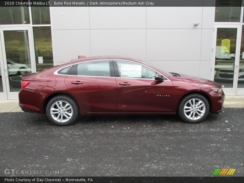 Butte Red Metallic / Dark Atmosphere/Medium Ash Gray 2016 Chevrolet Malibu LT