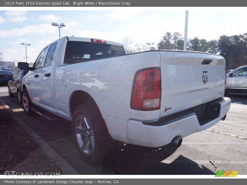 Bright White / Black/Diesel Gray 2014 Ram 1500 Express Quad Cab