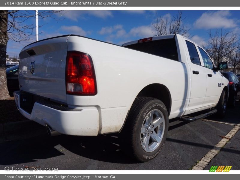 Bright White / Black/Diesel Gray 2014 Ram 1500 Express Quad Cab