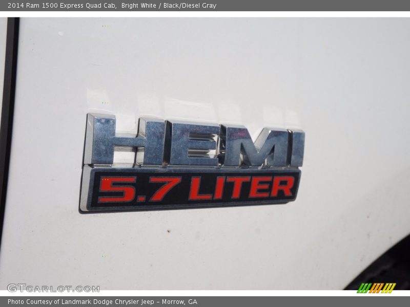 Bright White / Black/Diesel Gray 2014 Ram 1500 Express Quad Cab