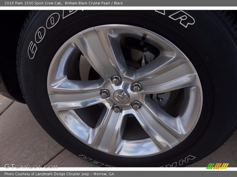 Brilliant Black Crystal Pearl / Black 2016 Ram 1500 Sport Crew Cab