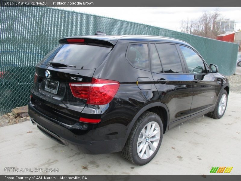 Jet Black / Saddle Brown 2016 BMW X3 xDrive28i