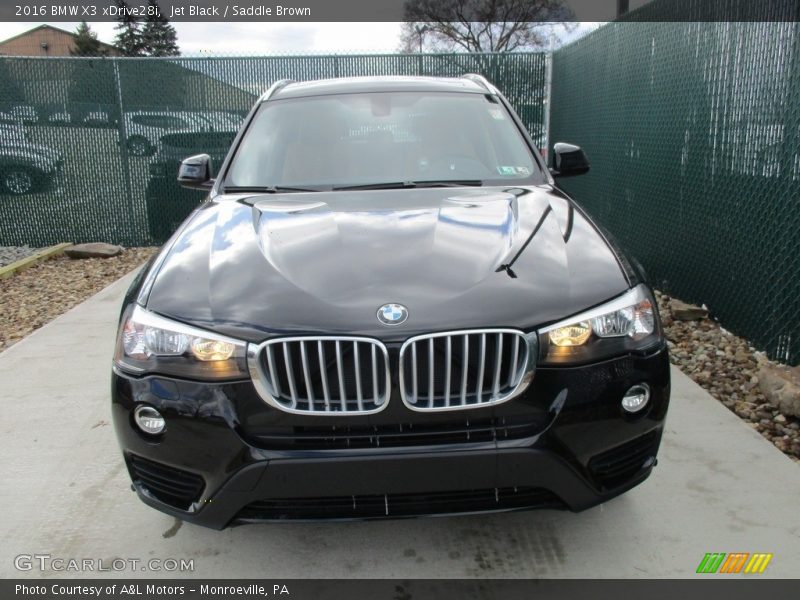 Jet Black / Saddle Brown 2016 BMW X3 xDrive28i