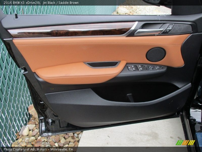 Jet Black / Saddle Brown 2016 BMW X3 xDrive28i