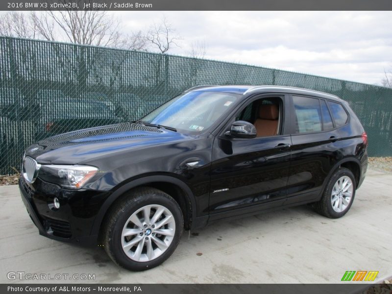 Jet Black / Saddle Brown 2016 BMW X3 xDrive28i