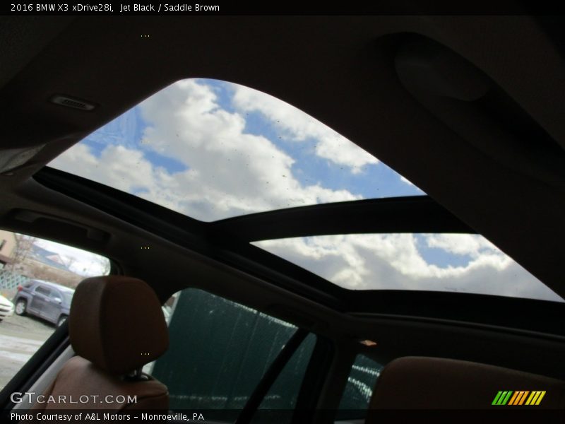 Jet Black / Saddle Brown 2016 BMW X3 xDrive28i