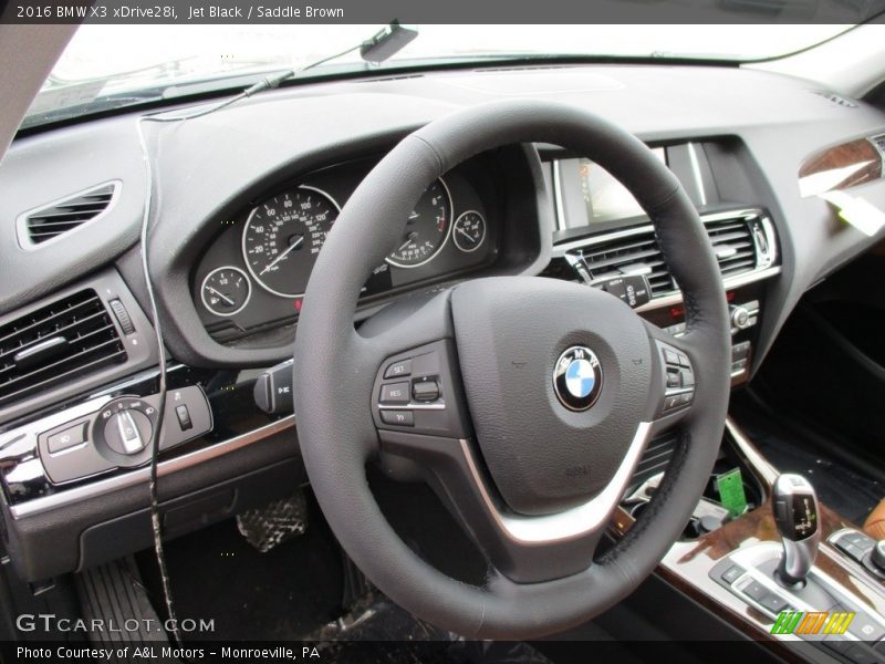 Jet Black / Saddle Brown 2016 BMW X3 xDrive28i