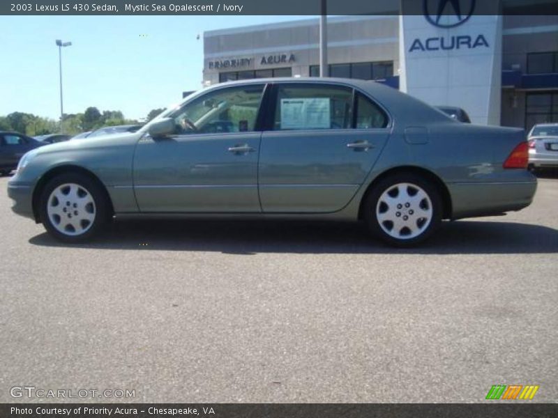 Mystic Sea Opalescent / Ivory 2003 Lexus LS 430 Sedan