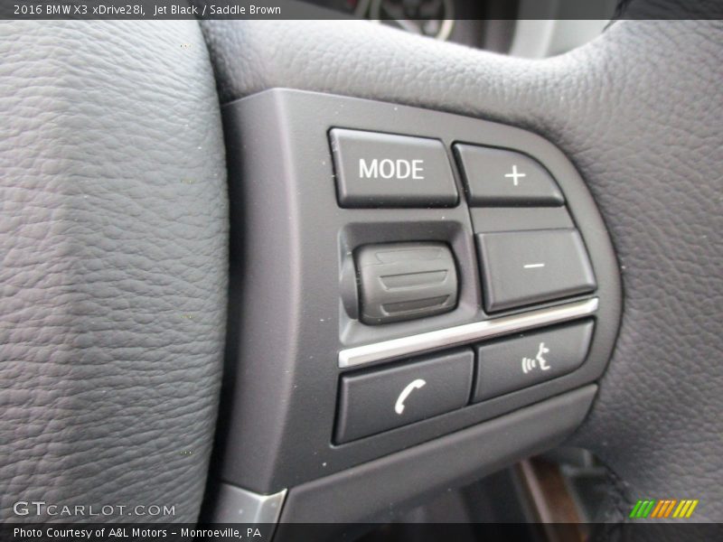 Jet Black / Saddle Brown 2016 BMW X3 xDrive28i