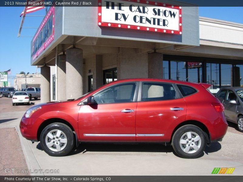 Cayenne Red / Black 2013 Nissan Rogue S AWD