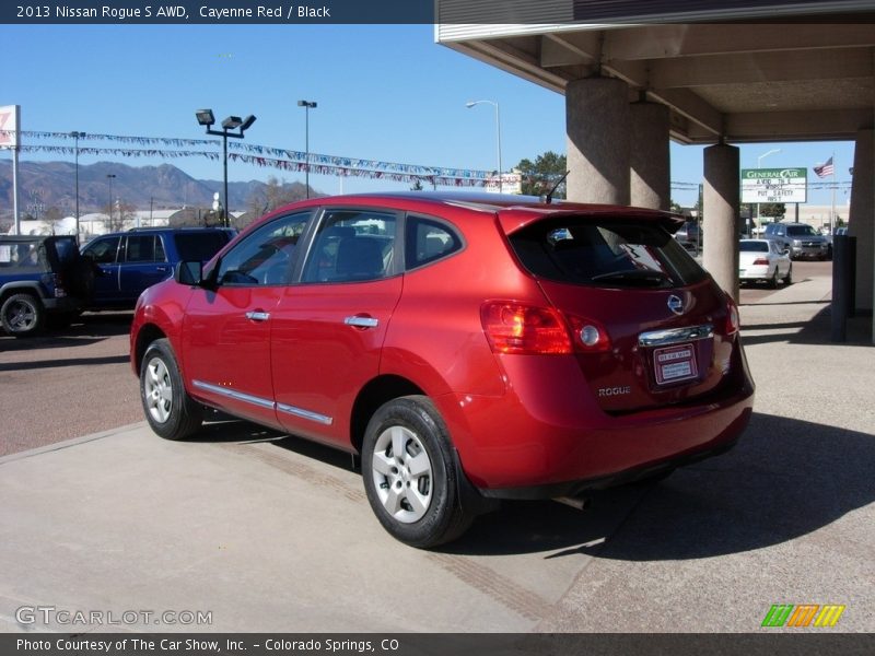 Cayenne Red / Black 2013 Nissan Rogue S AWD